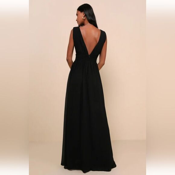 NWT lulus Heavenly Hues Black Maxi DressLulus - Picture 2 of 9